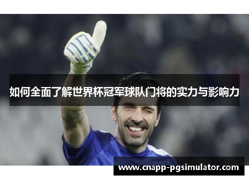 如何全面了解世界杯冠军球队门将的实力与影响力